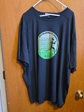 Men's Black Short-Sleeve Graphic  Tee - Oklahoma City Memorial Marathon 2019